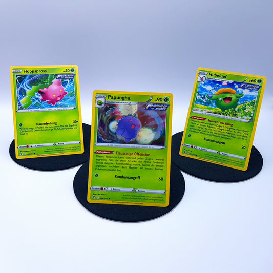 Hoppspross 002/203 Hubelupf 003/203 Papungha 004/203 rare holo 2021 Pokemon