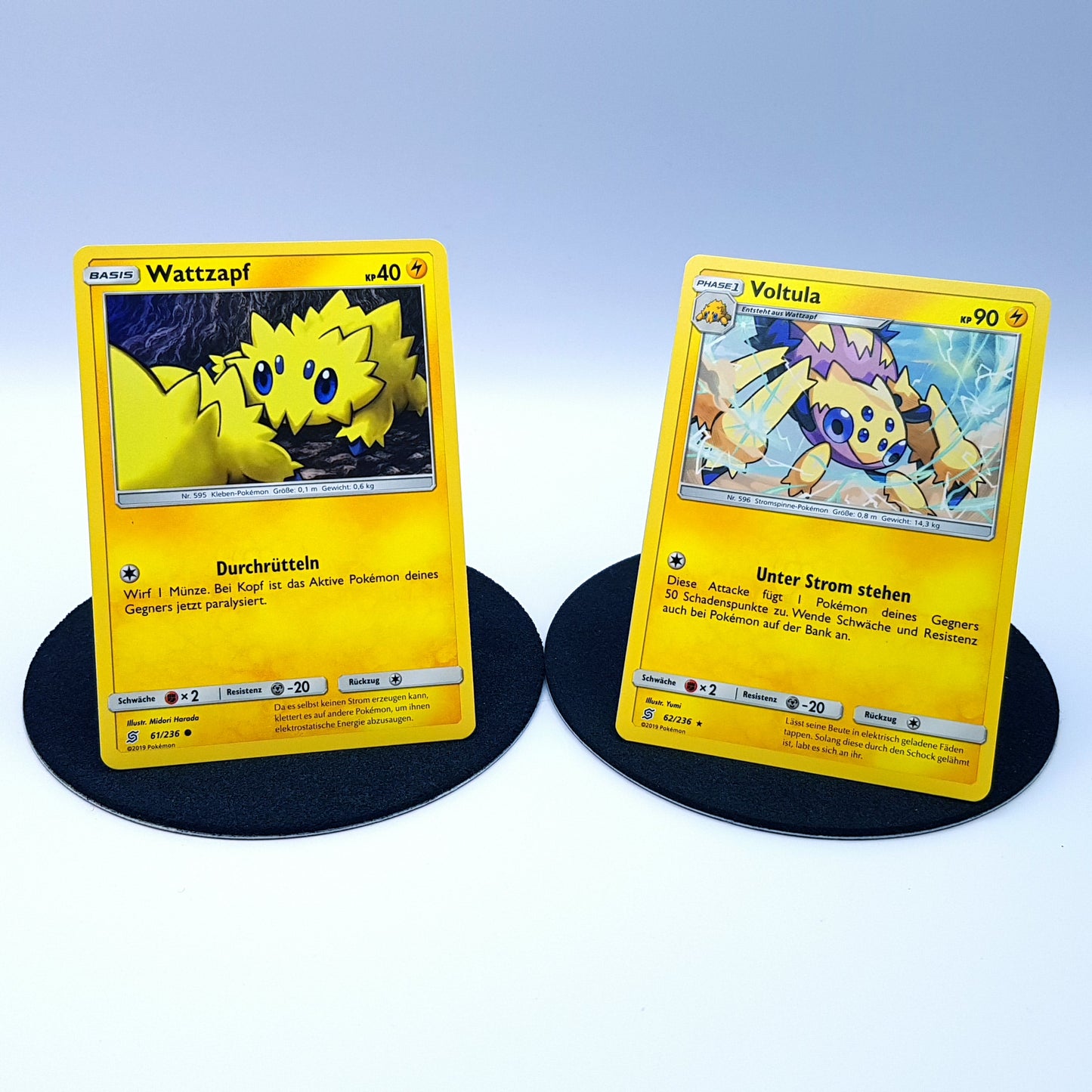 Wattzapf 61/236 Voltula 62/236 rare Sonne & Mond 2019 DE Pokemon