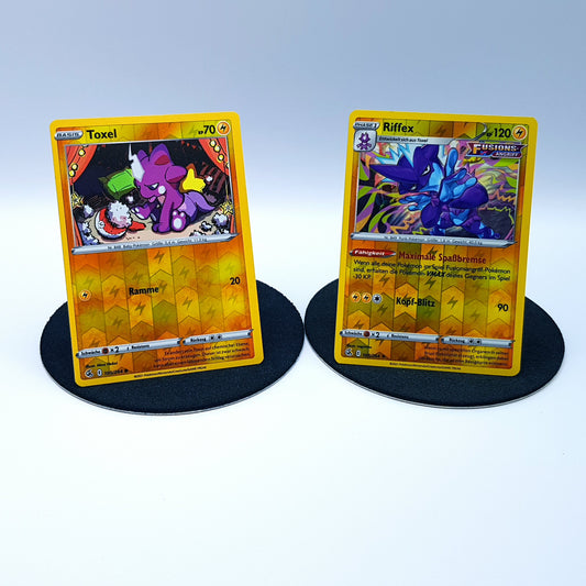 Toxel 105/264 Riffex 108/264 rare reverse holo SWSH Fusionsangriff 2019 DE Pokemon