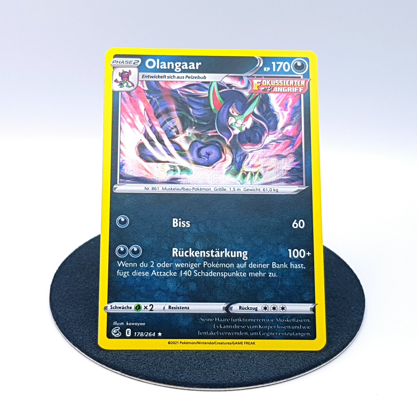 Olangaar 178/264 rare holo Schwert & Schild Fusionsangriff 2019 DE Pokemon