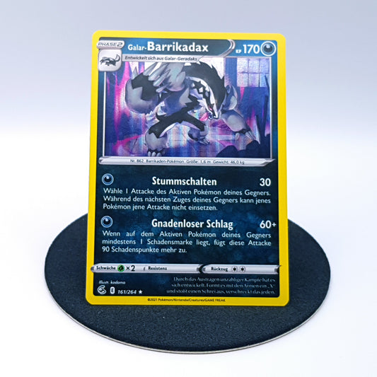 Galar-Barrikadax 161/264 rare holo Schwert & Schild Fusionsangriff 2019 DE Pokemon