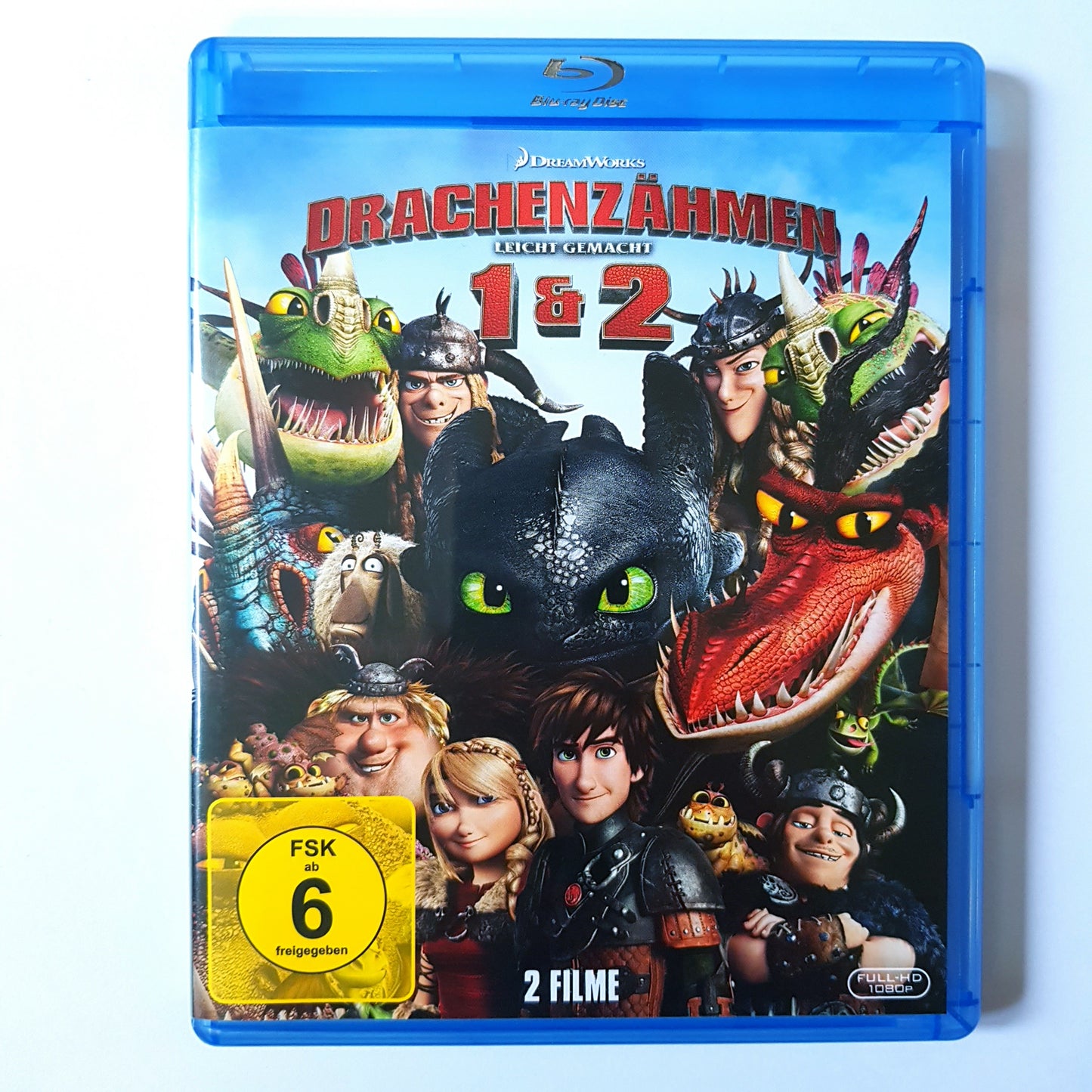 Dreamworks Drachenzähmen leicht gemacht 1 & 2 - 2 Filme Blu Ray Zustand sehr gut