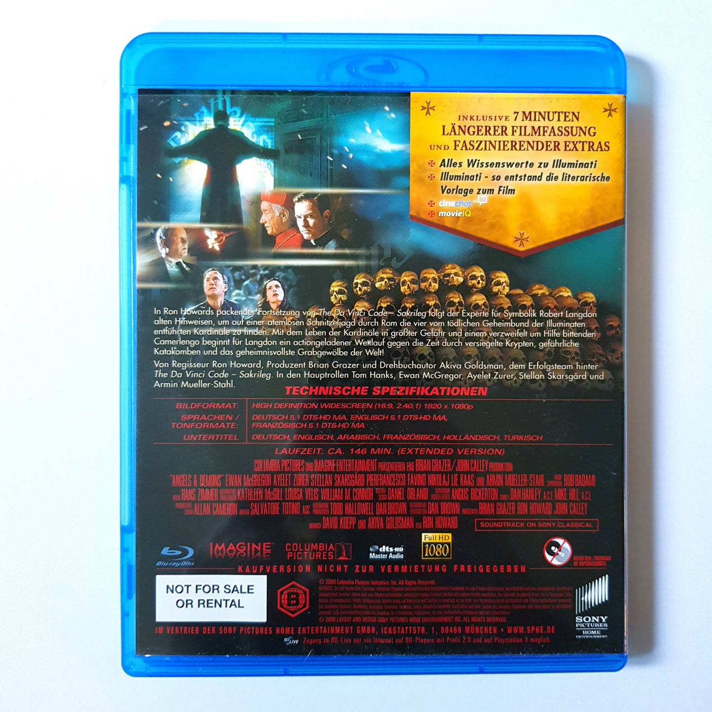 Illuminati - Tom Hanks - Extended Version - Blu Ray Zustand sehr gut