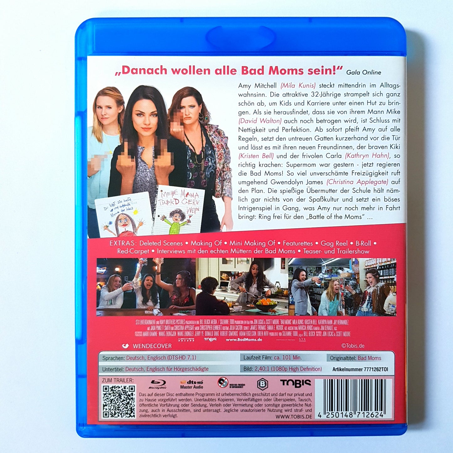 Bad Moms - Perfekt war gestern - Mila Kunis - Kristen Bell - Blu Ray Zustand sehr gut