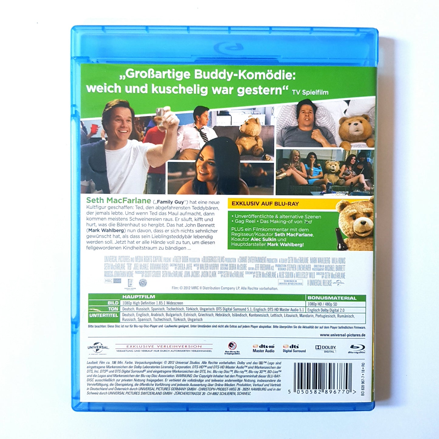 Ted - Mark Wahlberg - Mila Kunis - Seth MacFarlane - Blu Ray Zustand sehr gut