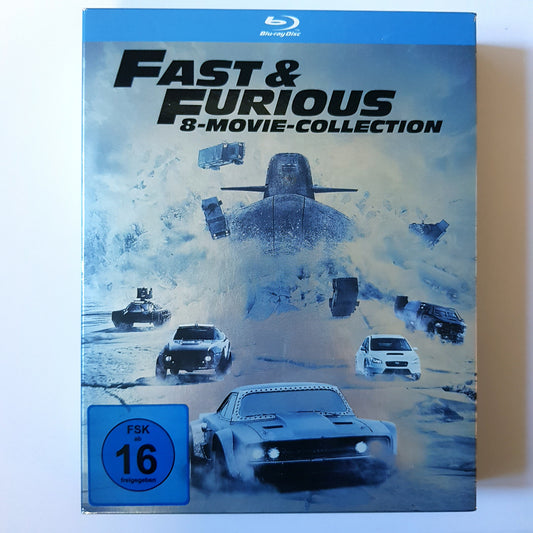 Fast & Furious 8-Movie-Collection - Vin Diesel, Paul Walker - Blu Ray Zustand sehr gut