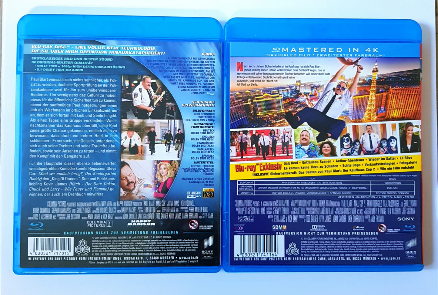 Der Kaufhaus Cop 1+2 - Kevin James - Blu Ray sehr gut