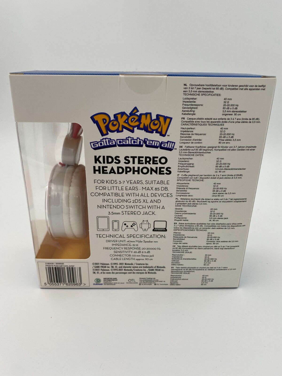 Pokemon Kids Headset Headphones Kopfhörer