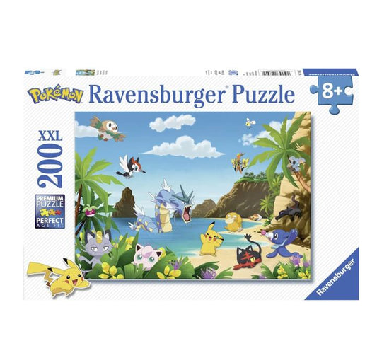 Pokemon Puzzle 200 XXL 49cm x 36cm für Kinder 200 Teile Ravensburger