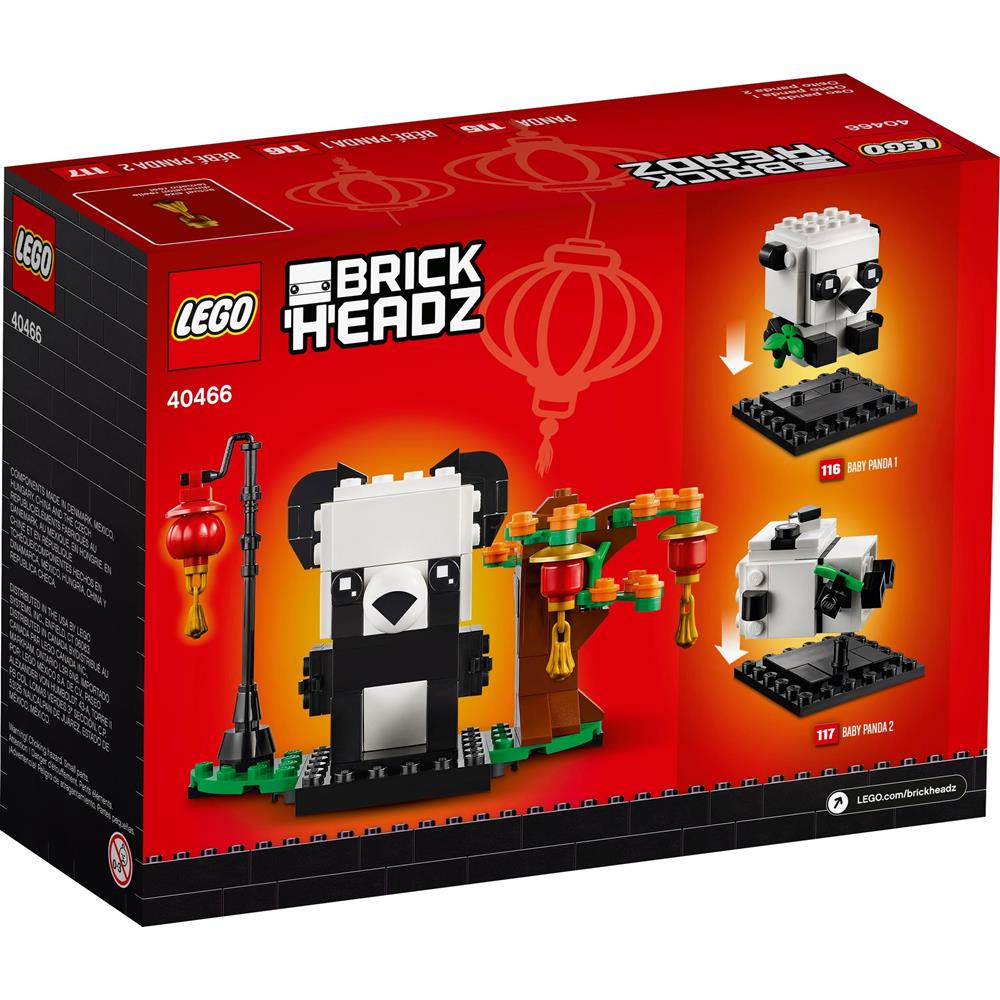 LEGO 40466 - Pandas fürs chinesische Neujahrsfest - Brickheadz - NEU OVP