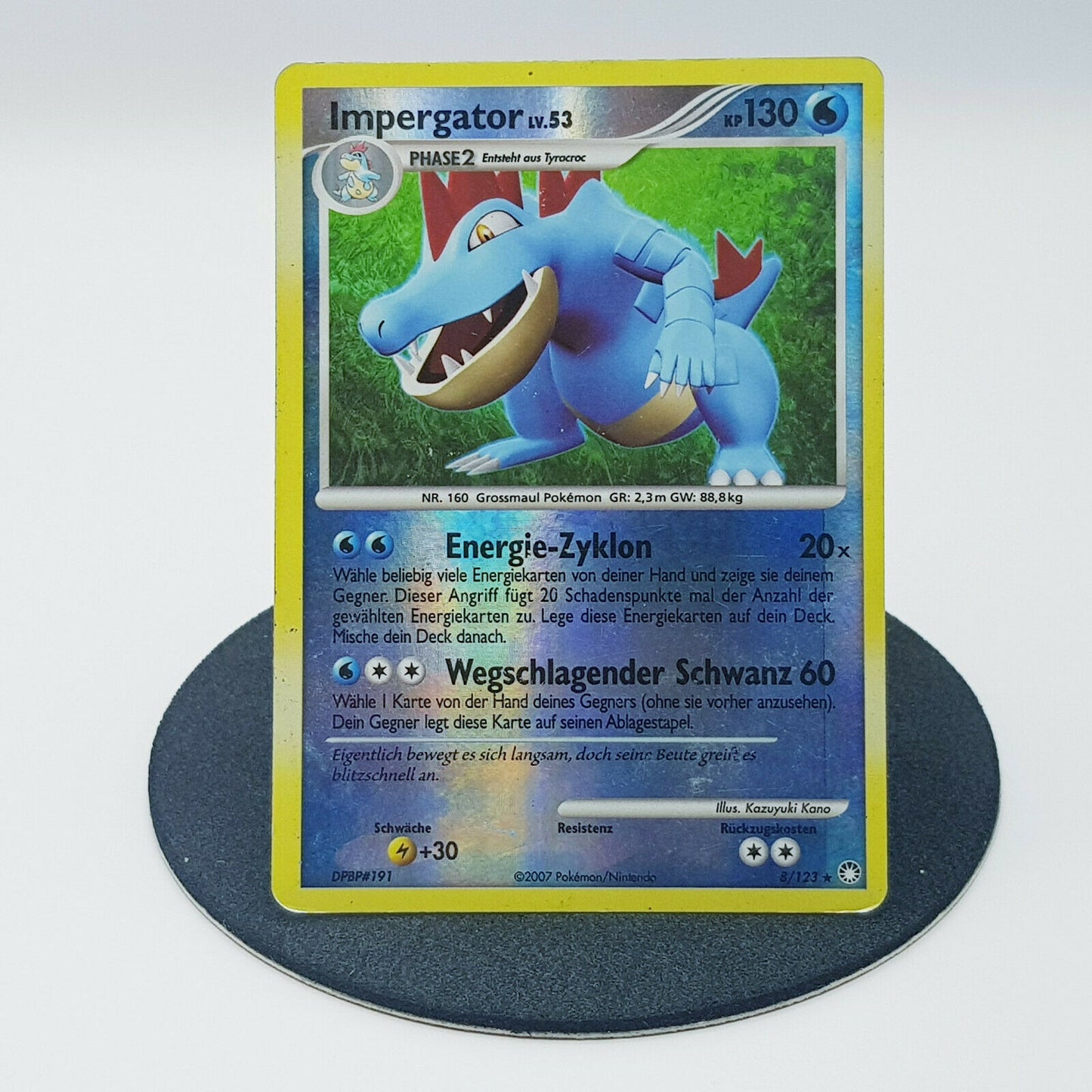 Pokemon Card Impergator 8/123 holo rare Diamant & Perl 2007