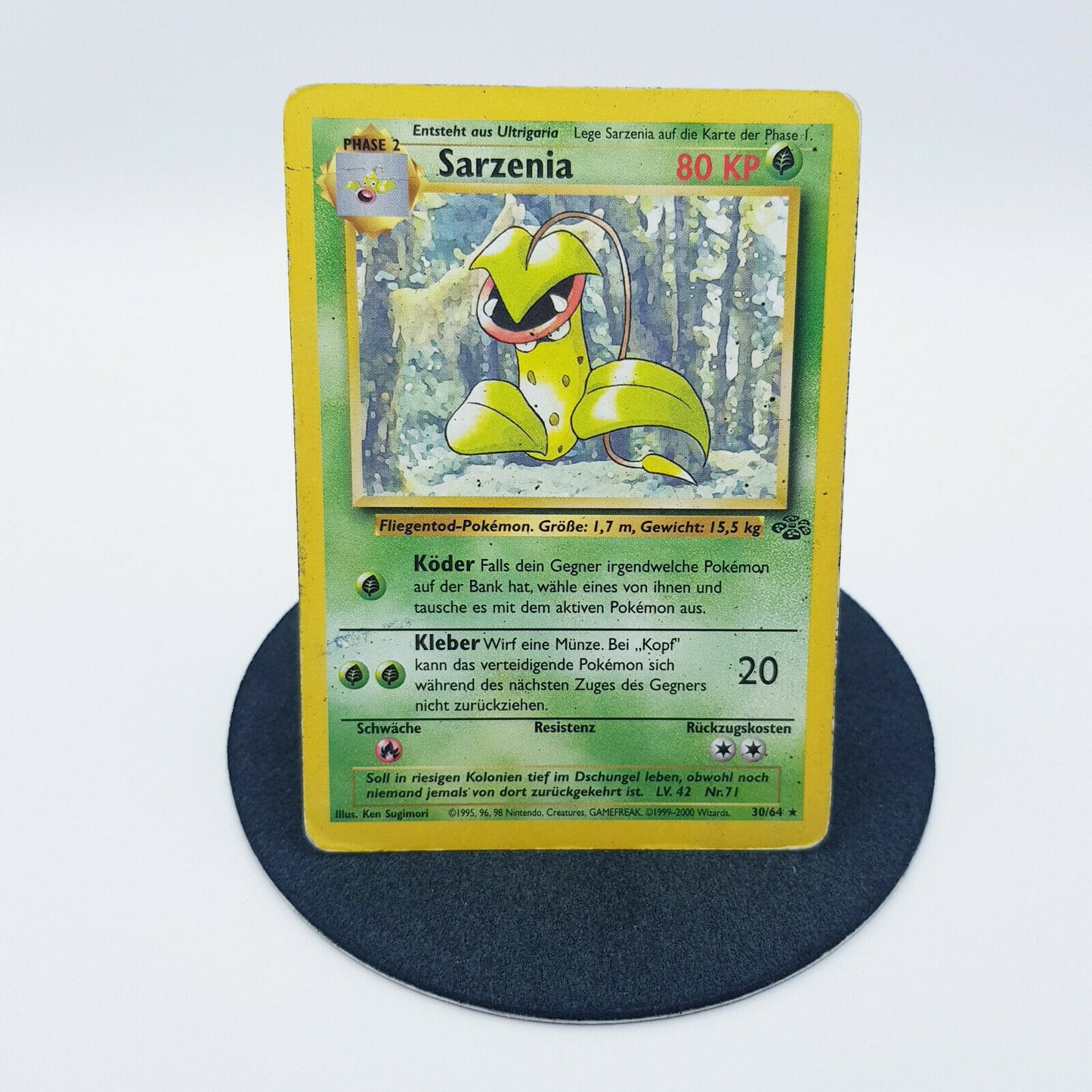 Pokemon Karte - Sarzenia 30/64 rare Dschungel Set 2000 deutsch