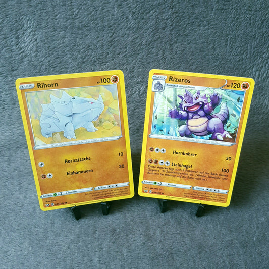 Pokemon - Rihorn 96/202 & Rizeros 98/202 - Schwert & Schild 2020