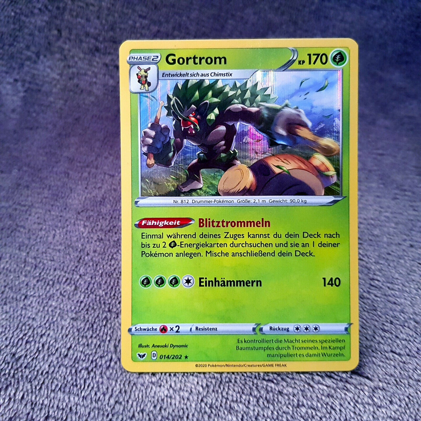 Pokemon - Gortrom 14/202 - Schwert & Schild - HOLO MINT deutsch