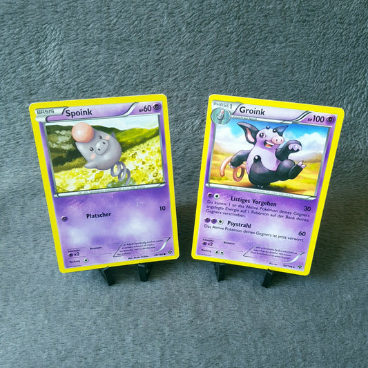 Pokemon Full Set - Spoink 49/146 & Groink 50/146 - XY 2014