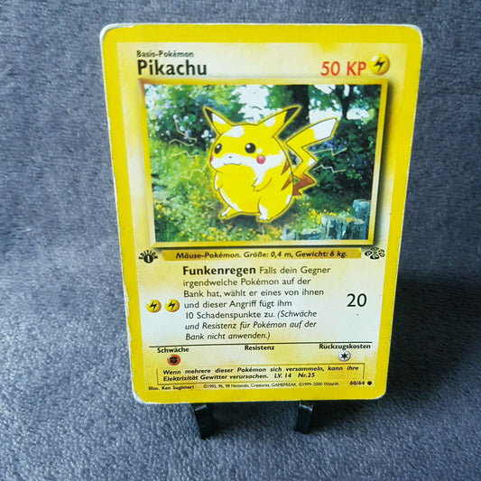 Pokemon - Pikachu 60/64 - 1. Edition - Dschungel Set (2000) - deutsch