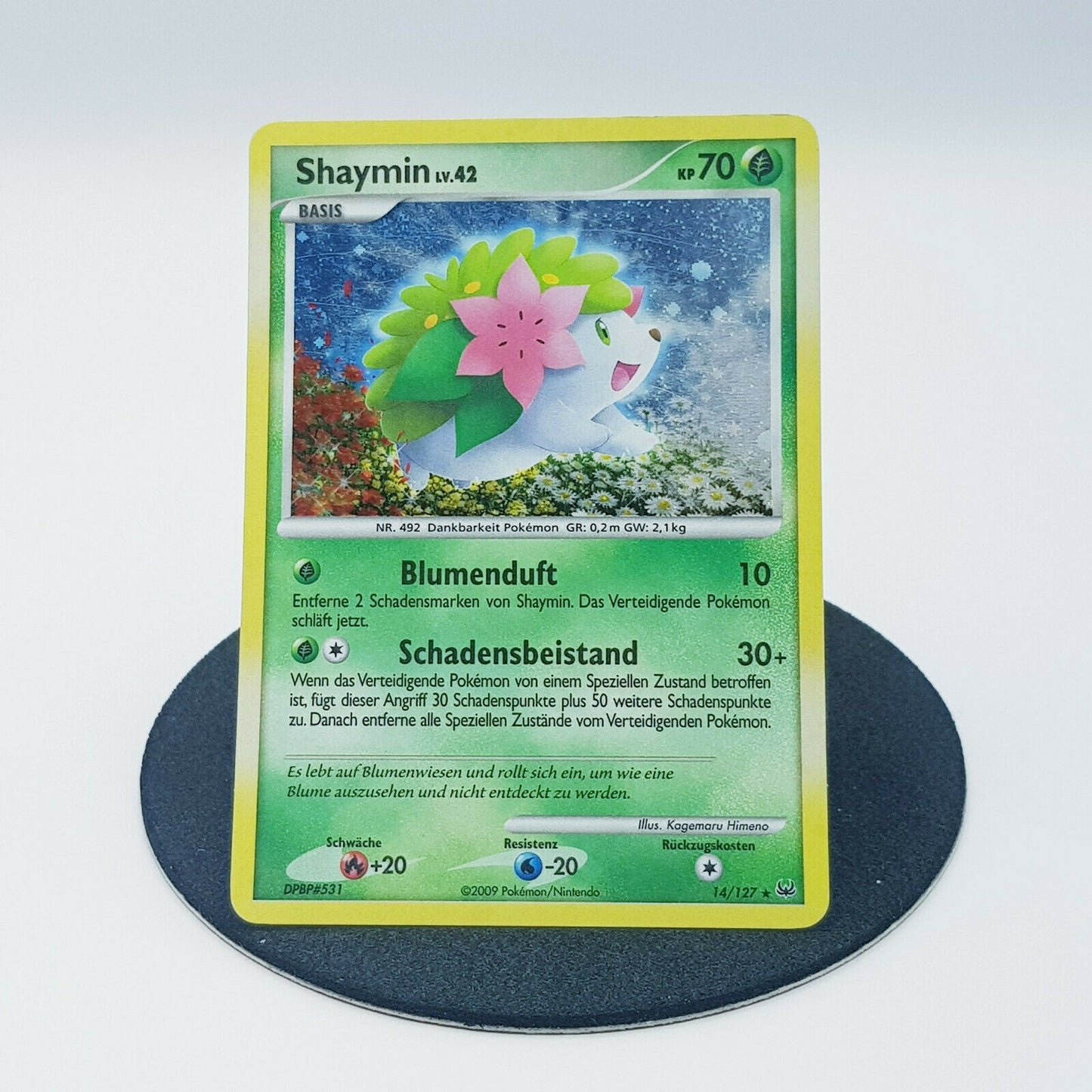 Pokemon Card Shaymin 14/127 holo rare Platin 2009 Near Mint