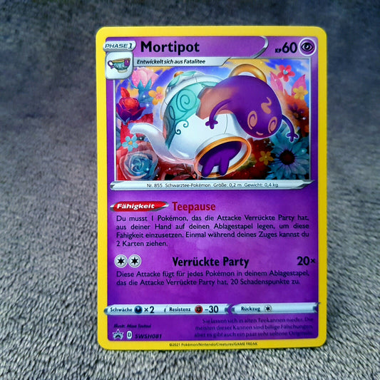 Pokemon - Mortipot SWSH081 - Black Star Promo - HOLO MINT deutsch