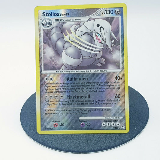 Pokemon Card Stolloss 1/123 holo rare Diamant & Perl 2007