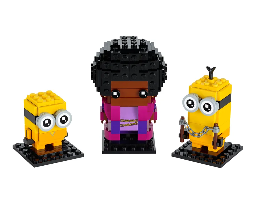 LEGO 40421 Belle Bottom 107 Kevin 108 und Bob 109 BrickHeadz Minions