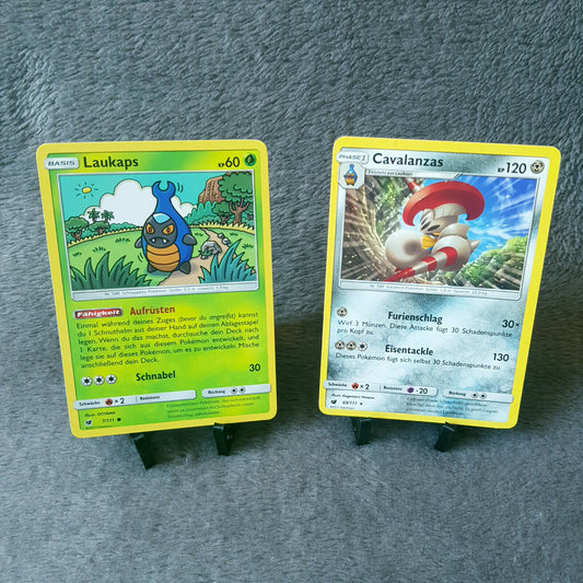 Pokemon - Laukaps 7/111 & Cavalanzas 69/111 - Aufziehen der Sturmröte 2017 MINT