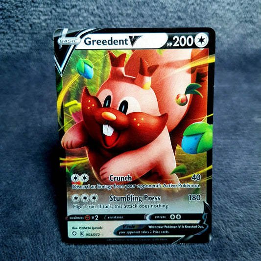 Pokemon - Greedent V 53/72 HOLO - Shining Fates (2021) - MINT