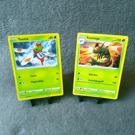 Pokemon Full Set - Yanma 1/72 & Yanmega 2/72 - glänzendes Schicksal 2021 - MINT