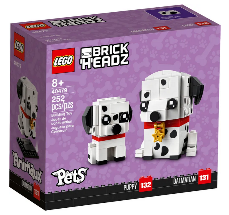 LEGO Brickheadz 40479 Dalmatiner Brick Headz Pets Serie Welpe Hunde Nr. 131,132