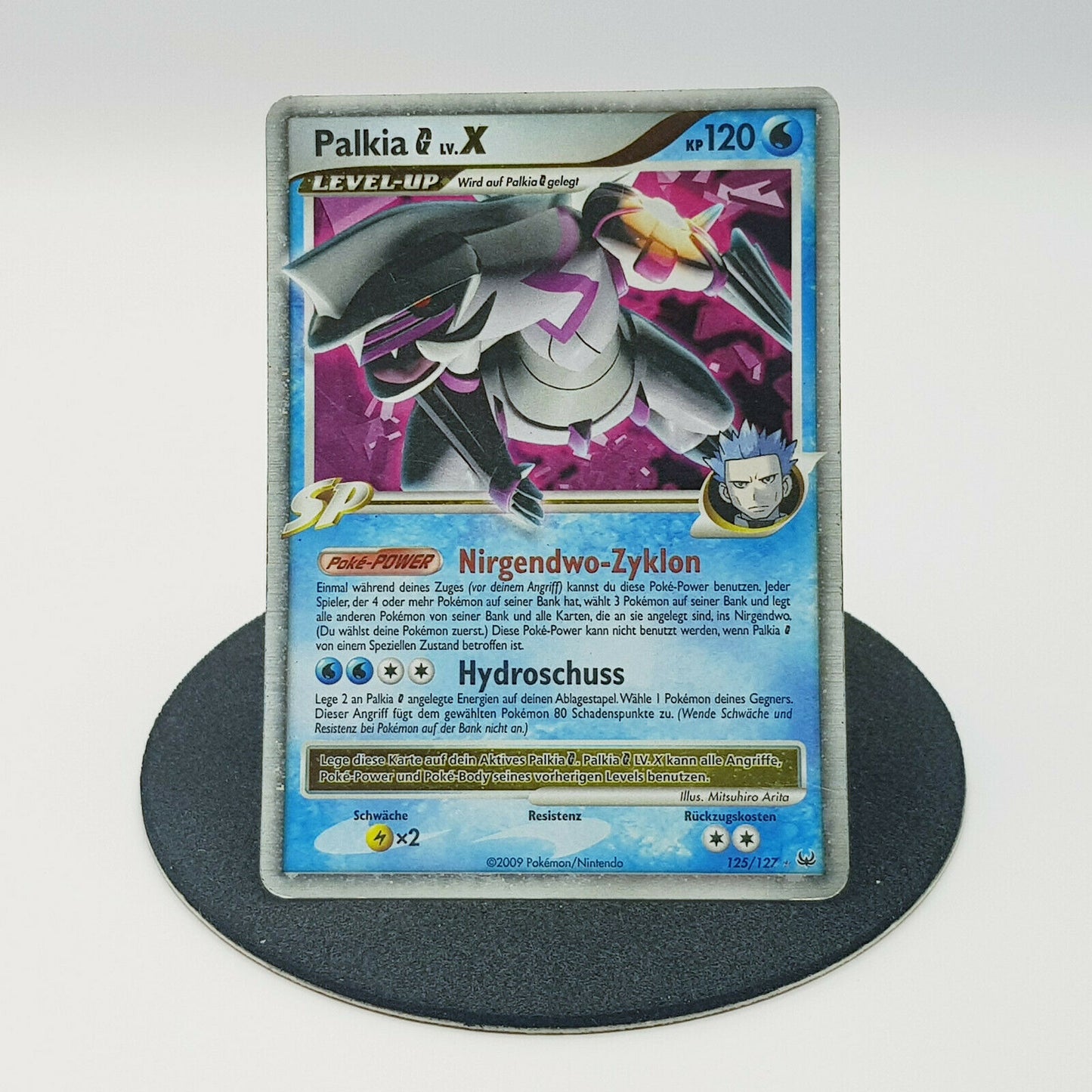 Pokemon Card Palkia X 125/127 holo ultra rare Platin 2009 Near Mint