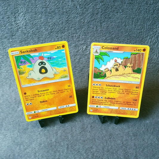 Pokemon - Sankabuh 126/236 & Colossand 127/236 - S & M - Welten im Wandel 2019