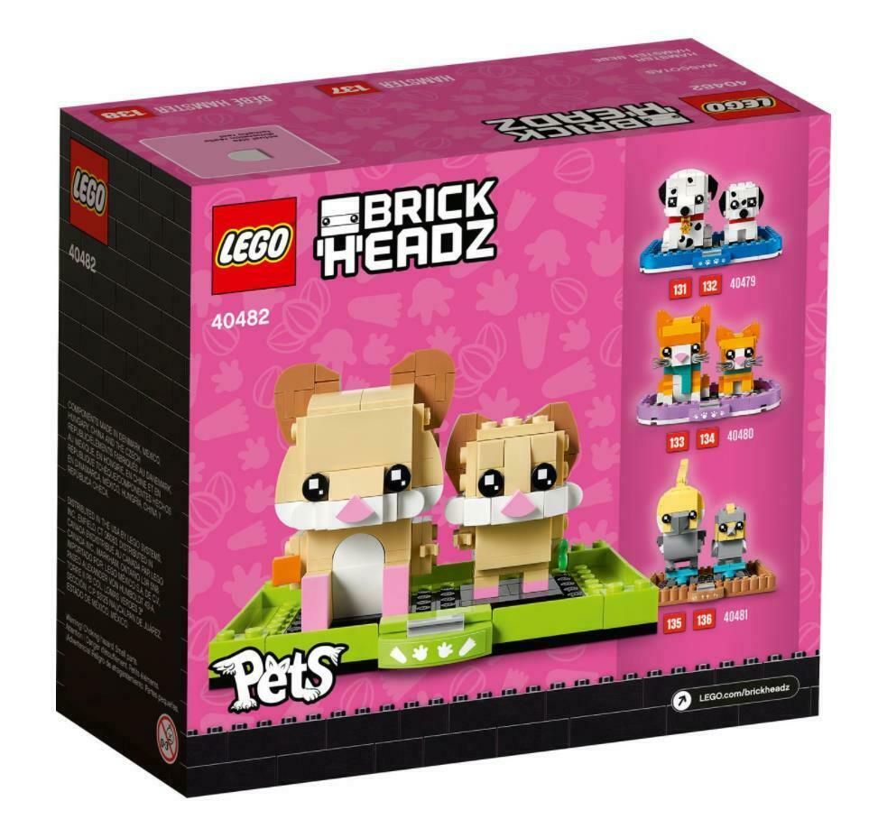 LEGO 40482 Brick Headz Hamster mit Hamsterbaby NEU Sealed NEW