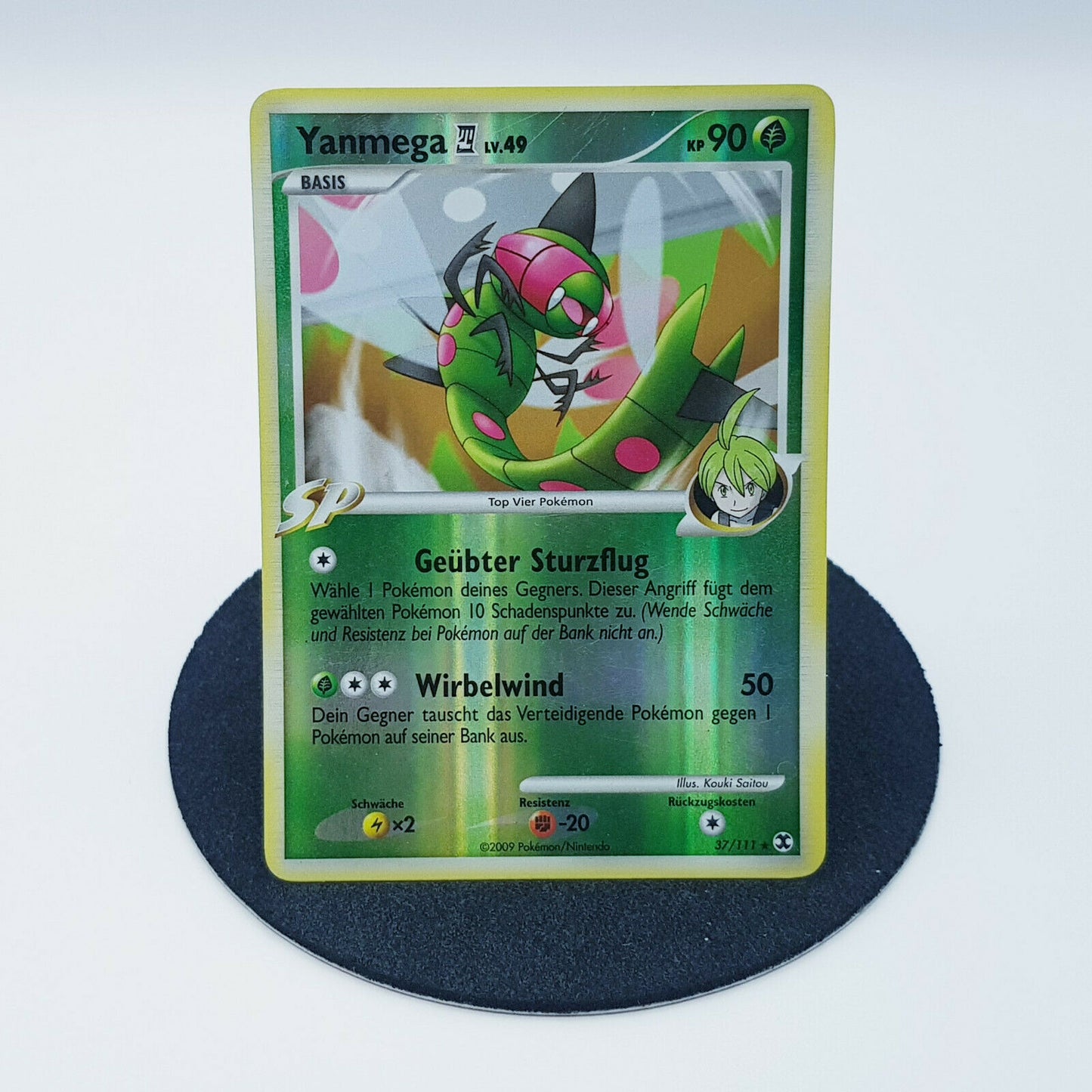 Pokemon Card Yanmega 37/111 rare holo Platin Aufstieg der Rivalen 2009 Near Mint
