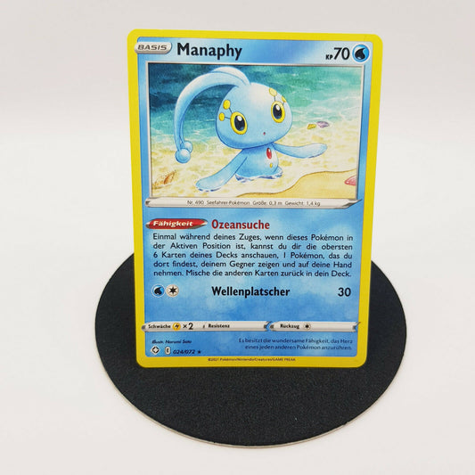 Pokemon Karte - Manaphy 024/072 glänzendes Schicksal 2021 deutsch MINT