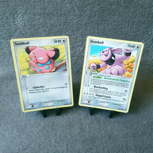 Pokemon - Snubbull 74/115 & Granbull 39/115 - EX Verborgene Mächte 2005