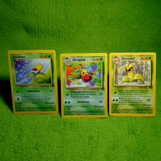 Pokemon - Knofensa 49/64 Ultrigaria 48/64 Sarzenia / Victreebel 30/64 - MINT