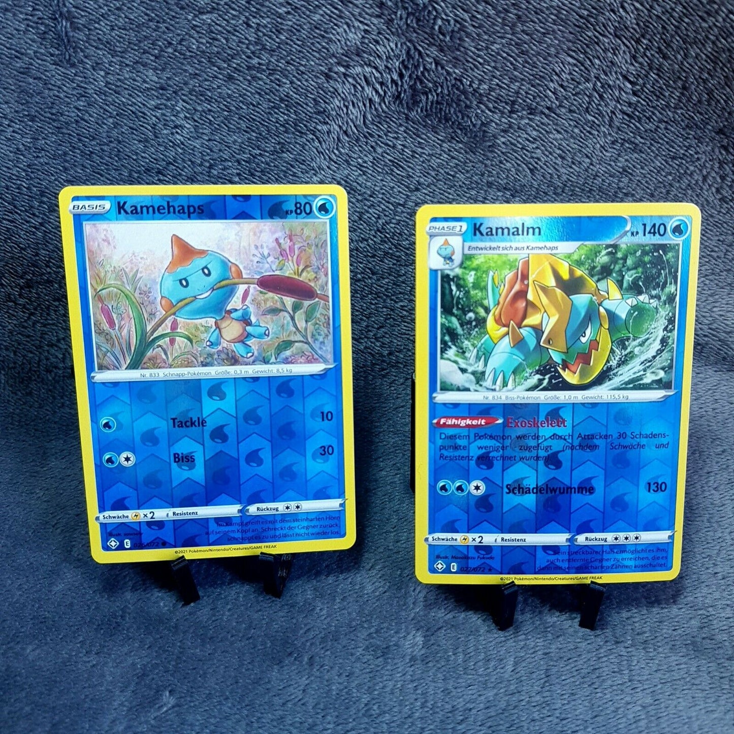 Pokemon Karten | Kamehaps 26/72 holo & Kamalm 27/72 holo | deutsch | Mint