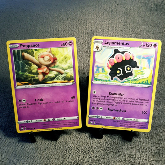 Pokemon Karten | Puppance 57/163 & Lepumentas 58/163 rare | deutsch | mint