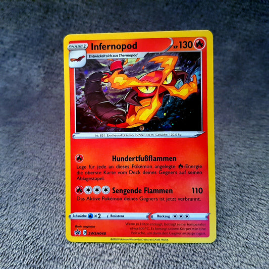 Pokemon - Infernopod SWSH048 - Black Star Promo - HOLO MINT deutsch