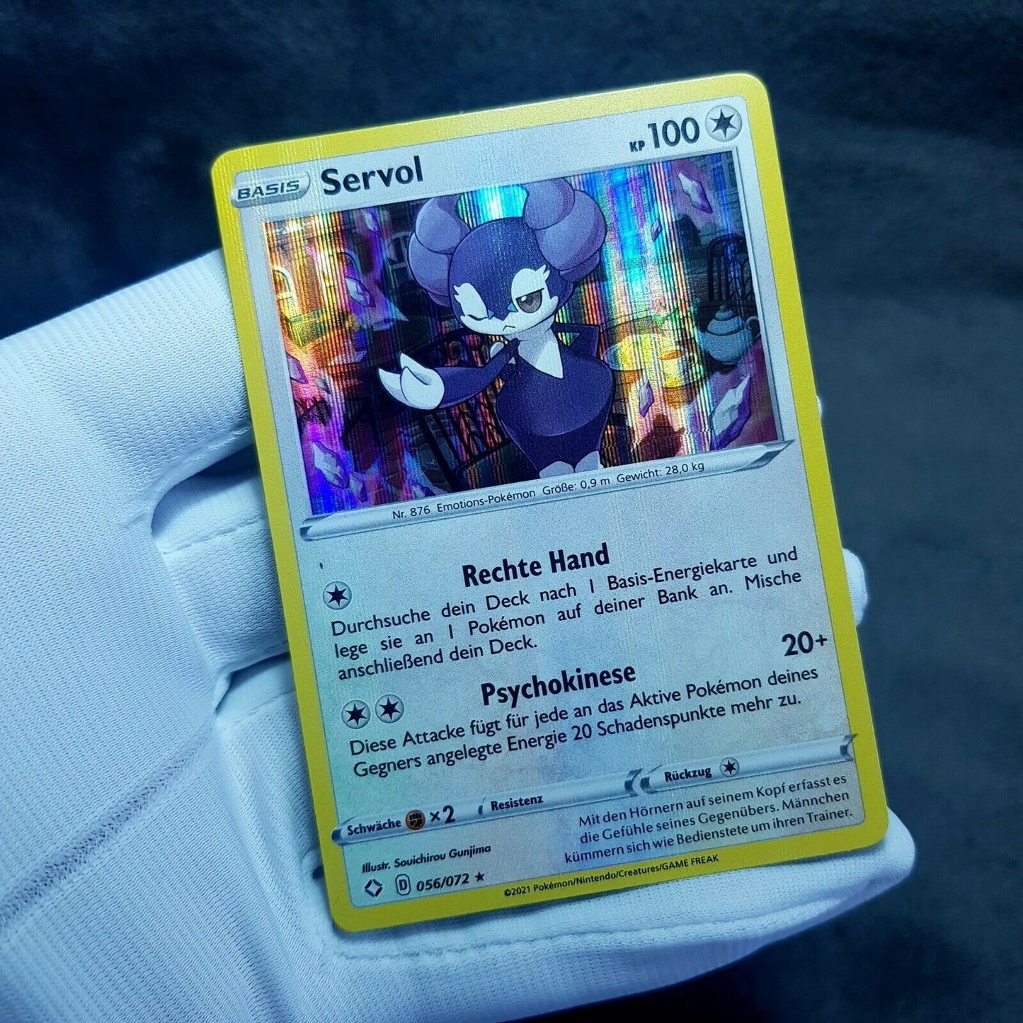 Pokemon Karte | Servol 56/72 rare holo | deutsch | Mint | PSA