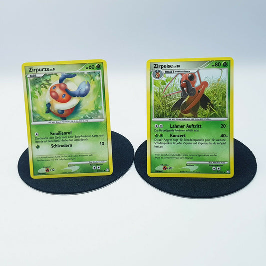 Pokemon Cards Zirpurze 86/123 Zirpeise 27/123 rare Diamant & Perl 2007 Near Mint