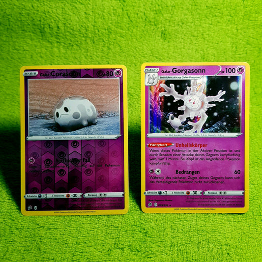 Pokemon - Galar-Corasonn 78/192 & Galar-Gorgasonn 79/192 - both HOLO - MINT