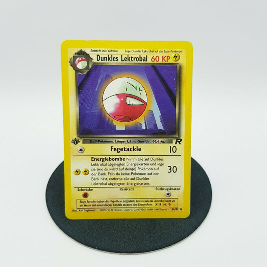 Pokemon Karte - dunkles Lektrobal 34/82 1. Edition Team Rocket 2000 Near Mint