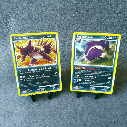 Pokemon - Skunkapuh 76/100 & Skuntank 26/100 - Diamant & Perl - Sturmtief 2009