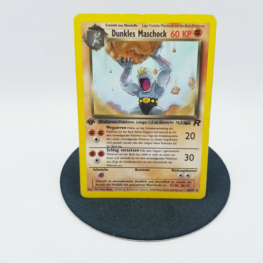 Pokemon Karte - dunkles Maschock 40/82 1. Edition Team Rocket 2000