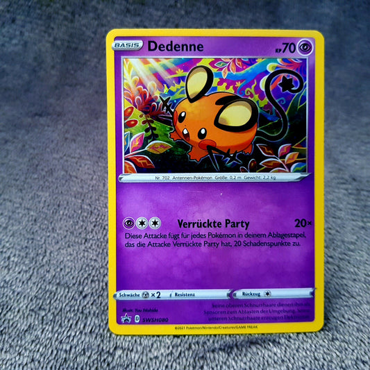 Pokemon - Dedenne SWSH080 - Black Star Promo - HOLO MINT deutsch