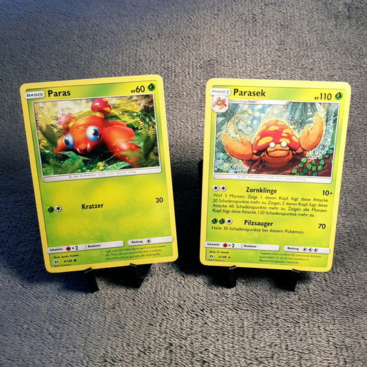 Pokemon Karten | Paras 4/149 & Parasek 5/149 rare | deutsch | mint