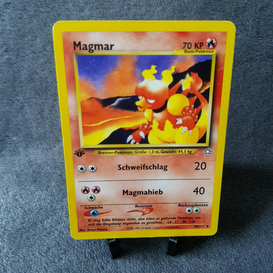 Pokemon - Magmar 40/111 - 1. Edition - Neo Genesis (2001) - deutsch - GOOD