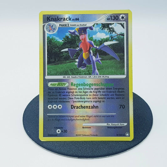 Pokemon Card Knakrack 9/123 holo rare Diamant & Perl 2007