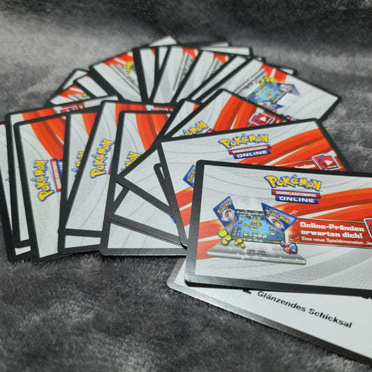 25x Pokemon TCG Online Codes Glänzendes Schicksal