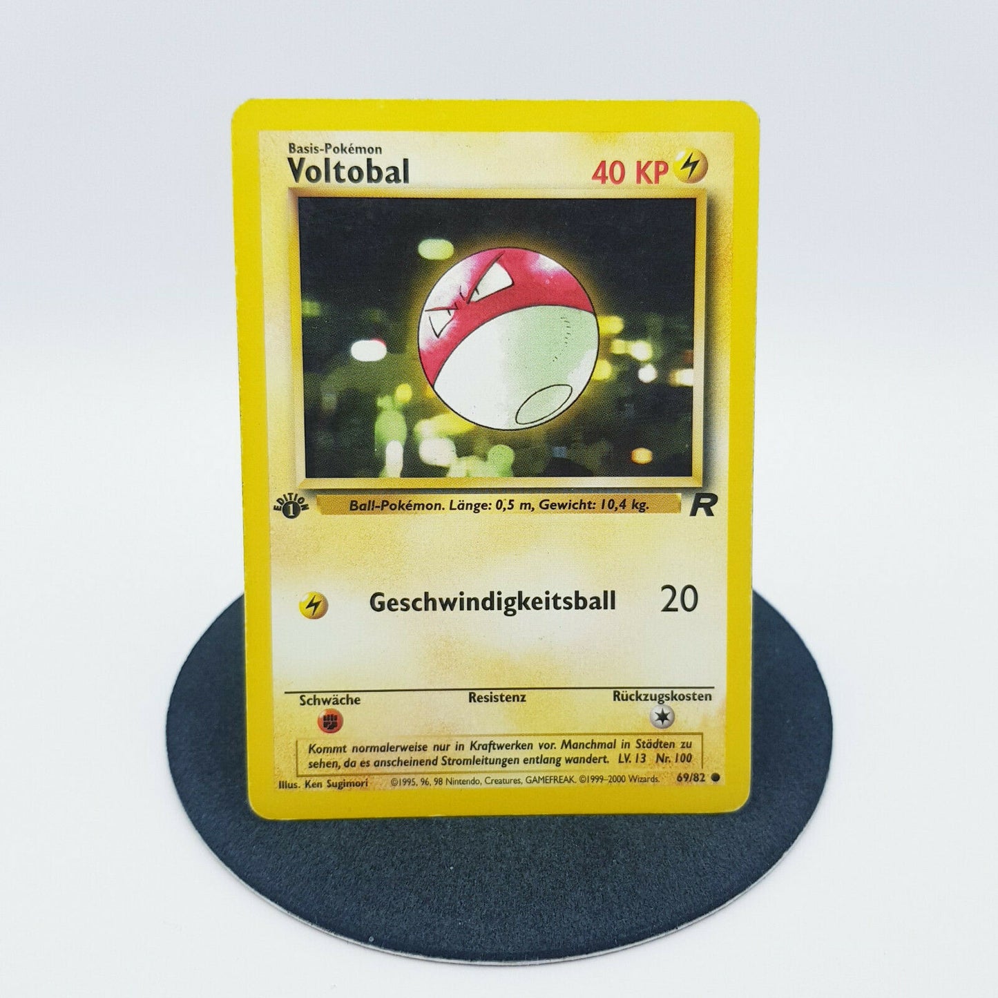 Pokemon Karte - Voltobal 69/82 1. Edition Team Rocket 2000 Near Mint